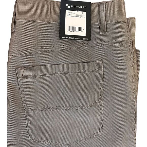 Modango Men's Pants Silver/Grey 34" Pockets 5 Lightweight Straight Leg - Picture 5 of 5